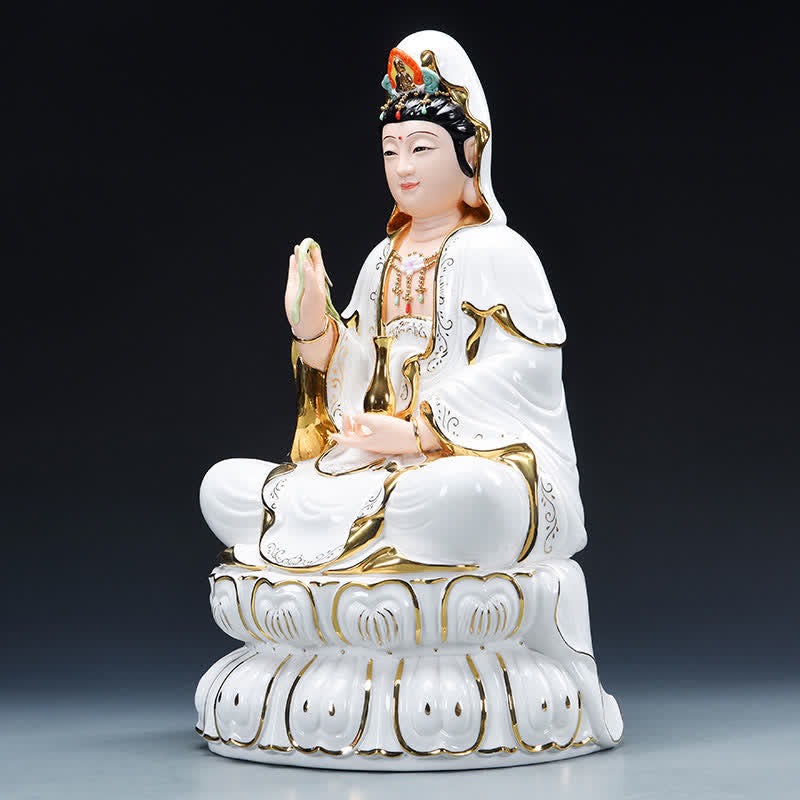 Statue en céramique du succès du Bodhisattva Avalokitesvara de Chenrezig, décoration de la maison - image 4