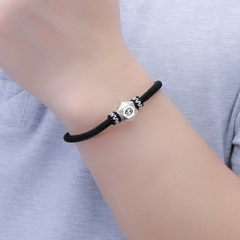 Bracelet en argent sterling 999 Buddha Stones et protection des 12 constellations du zodiaque, fait à la main - image 7