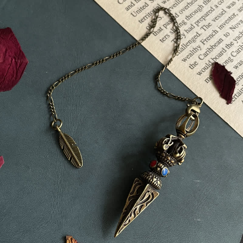 Buddha Stones et œil de Dieu en forme de plume de Hamsa