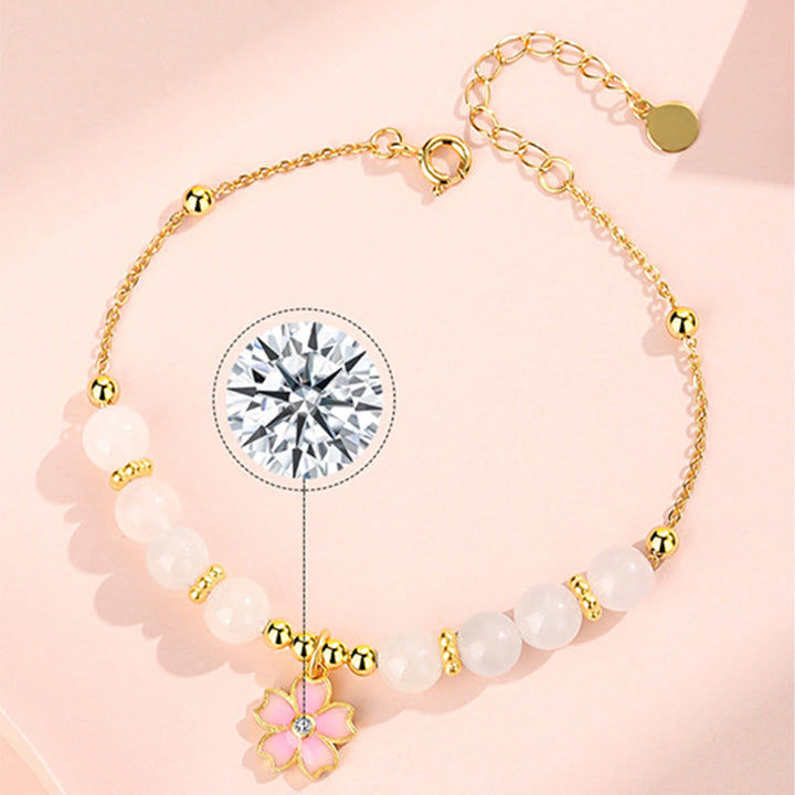 Bracelet de protection en argent sterling 925 et jade blanc Hetian Buddha Stones
