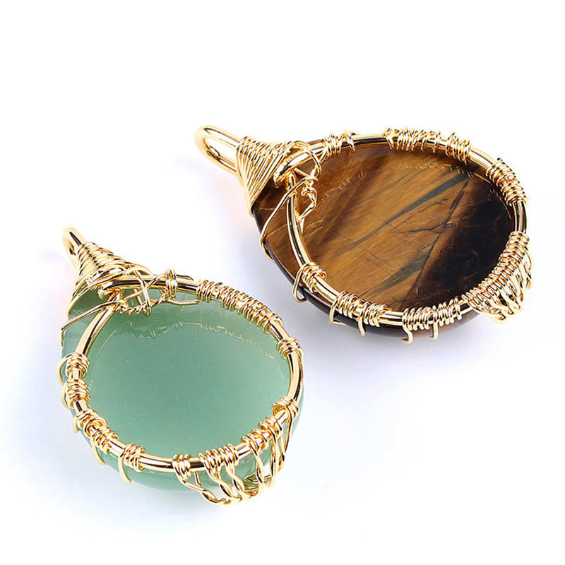 Collier pendentif en cristal de quartz naturel avec énergie de guérison de l'arbre de vie en Buddha Stones - image 36