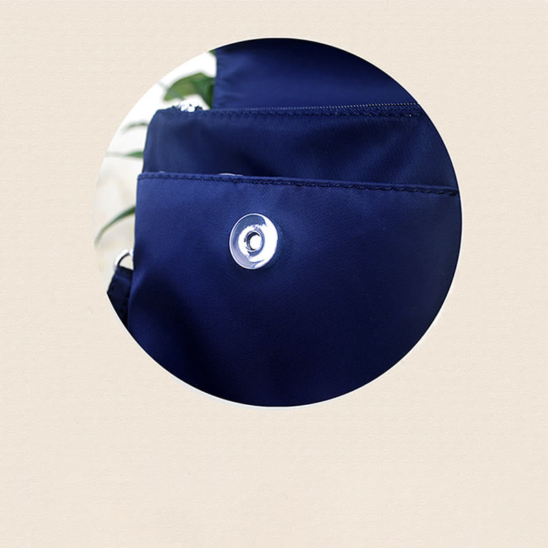 Sac à bandoulière en Buddha Stones imperméable brodé à la main avec fleurs de lotus