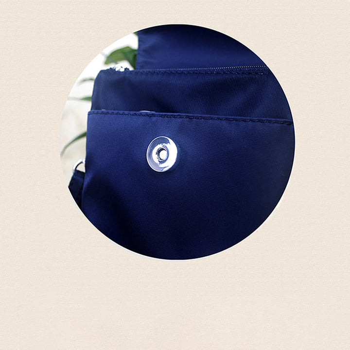 Sac à bandoulière en Buddha Stones imperméable brodé à la main avec fleurs de lotus