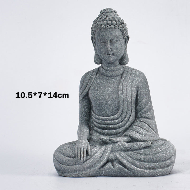 Buddha Stones Méditation assise Bouddha Bénédiction Compassion Décoration - image 13
