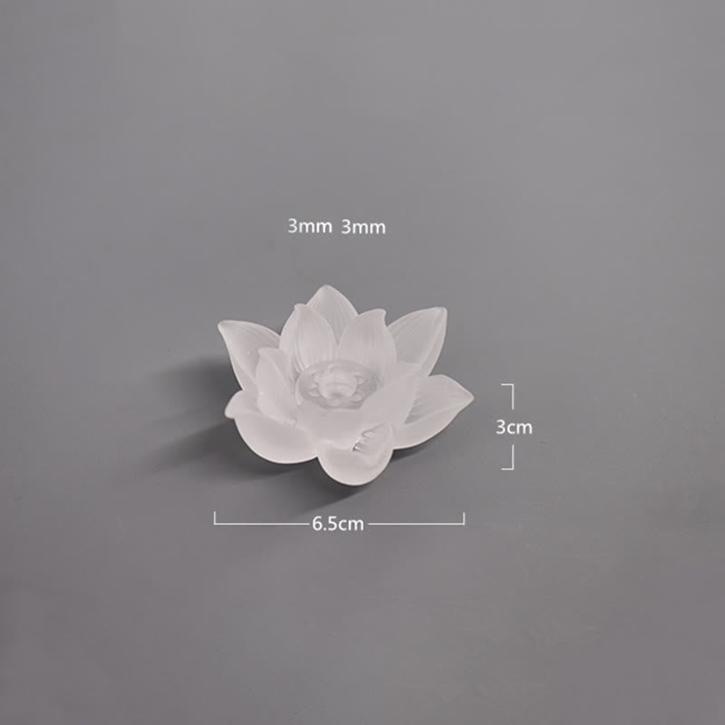 Brûle-encens en forme de bâton de méditation et de guérison en cristal Lotus Liuli de Buddha Stones - image 29