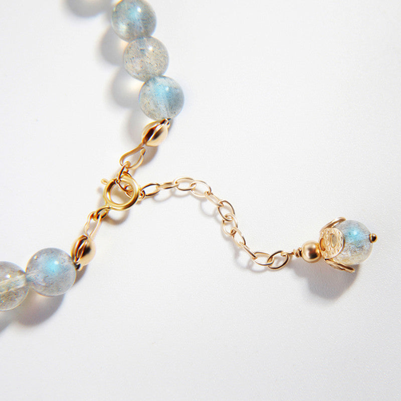 Bracelet de guérison PiXiu en pierre de lune et quartz Buddha Stones