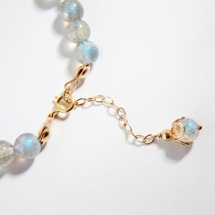 Bracelet de guérison PiXiu en pierre de lune et quartz Buddha Stones