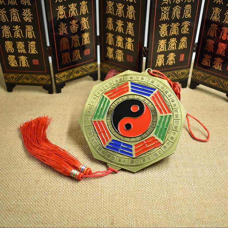 Carte Feng Shui Bagua Pièces des Cinq Empereurs Carte énergétique de l'harmonie des nœuds chinois