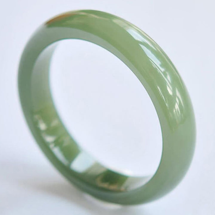 Bracelet jonc de bénédiction en abondance de jade