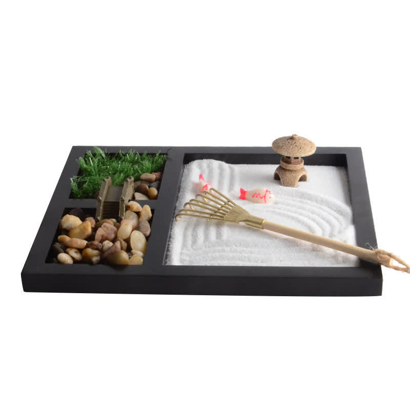 Buddha Stones Poisson Koi Petit Pont Calme Paix Méditation Jardin Zen Décoration - image 9