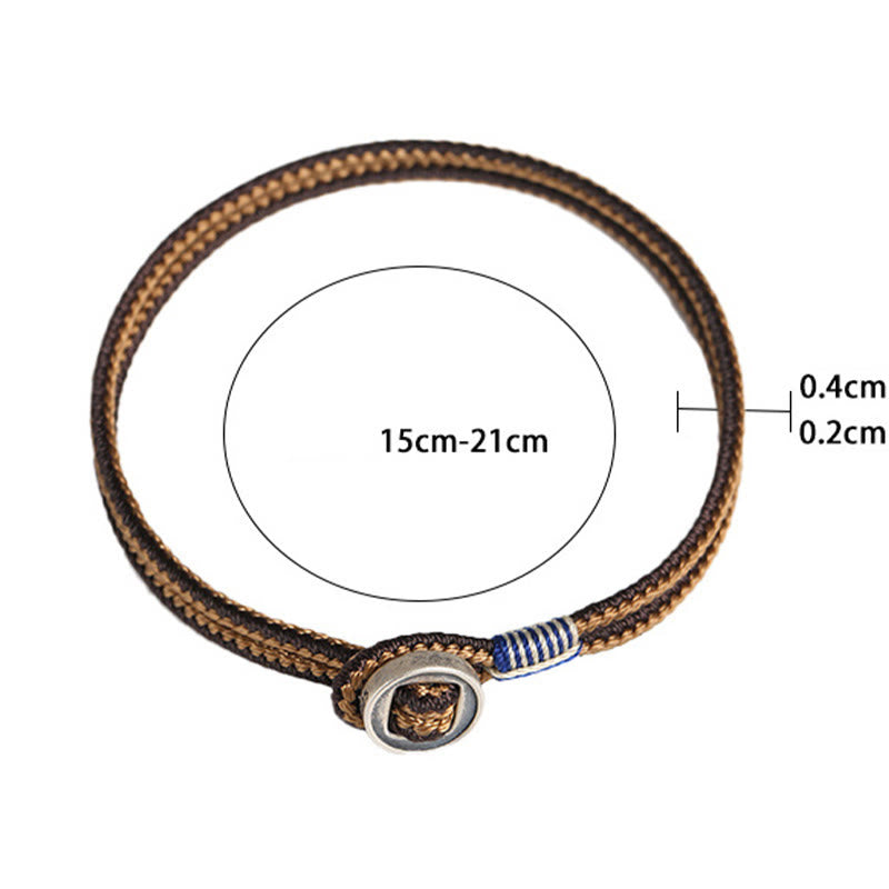 Bracelet en argent sterling 925 avec protection de bouton fait main et Buddha Stones - image 15