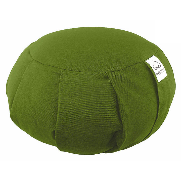 Buddha Stones Coussin de méditation en cosses de sarrasin et coton, décoration intérieure - 36 cm x 15 cm - Vert - image 2