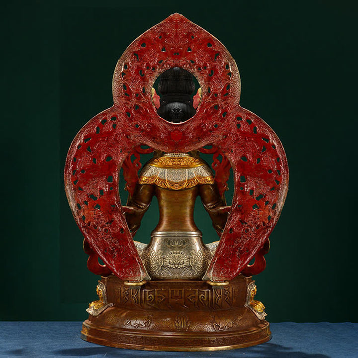 Statue décorative en cuivre du Bodhisattva Tara Verte Espoir - image 6
