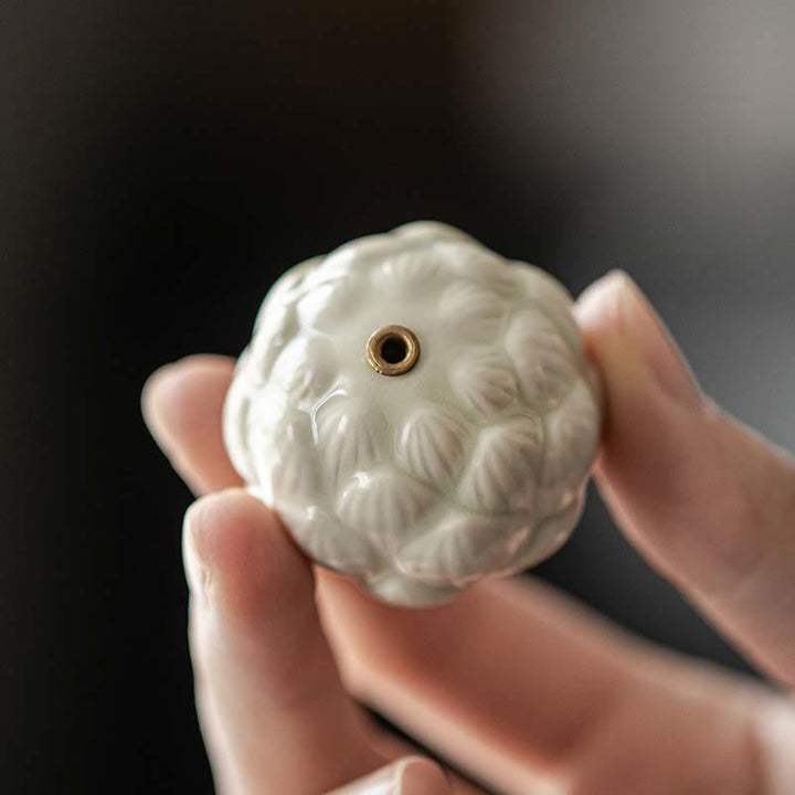 Brûleur d'encens en céramique en forme de mini Buddha Stones