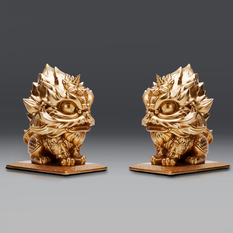 Statue de lion en Buddha Stones en résine résistante pour décoration de maison ou de bureau - image 11