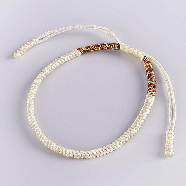 Bracelet tibétain fait main avec Buddha Stones, 3 pièces, multicolore, nœud porte-bonheur King Kong