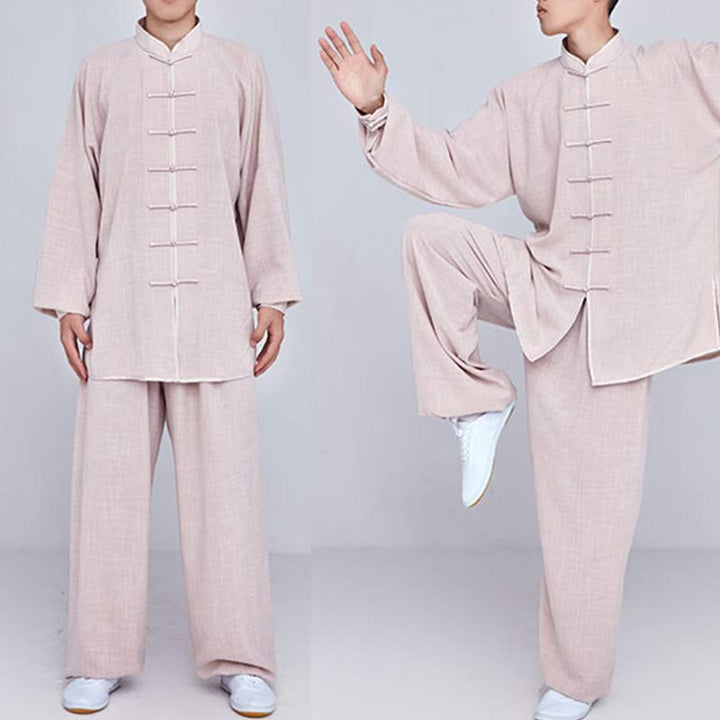 Ensemble de vêtements unisexe brodés Buddha Stones, méditation, prière zen, Tai Chi spirituel, Qigong - image 10