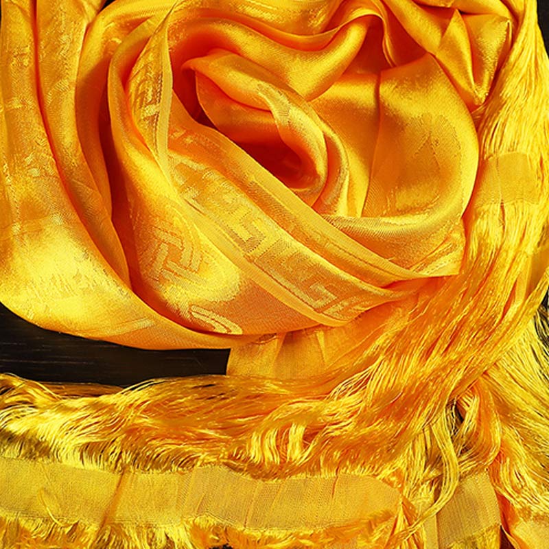 Buddha Stones Bénédiction tibétaine Auspicieux 5 Couleurs Jacquard Khata Décoration - image 11