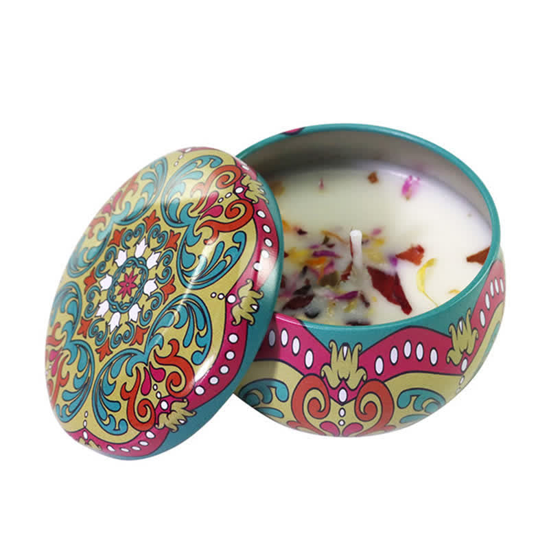 Bougie parfumée à la cire de soja au thé blanc, fleur de gingembre, lavande et gardénia, cadeau pour la famille et les amis - Fleurs de jasmin - image 24