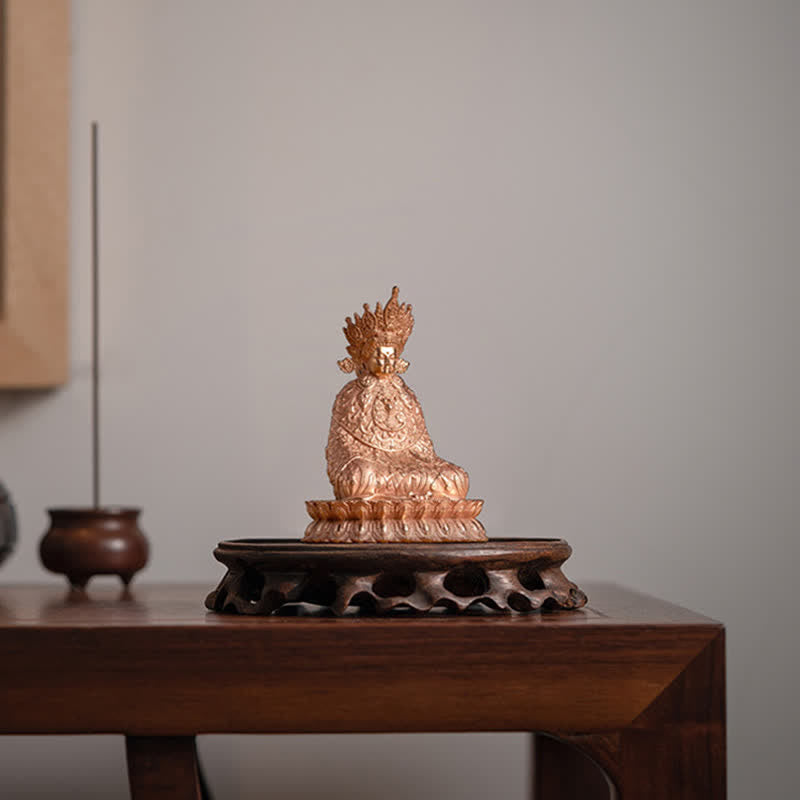 Statue de Bouddha Shakyamuni en cuivre fait à la main avec compassion