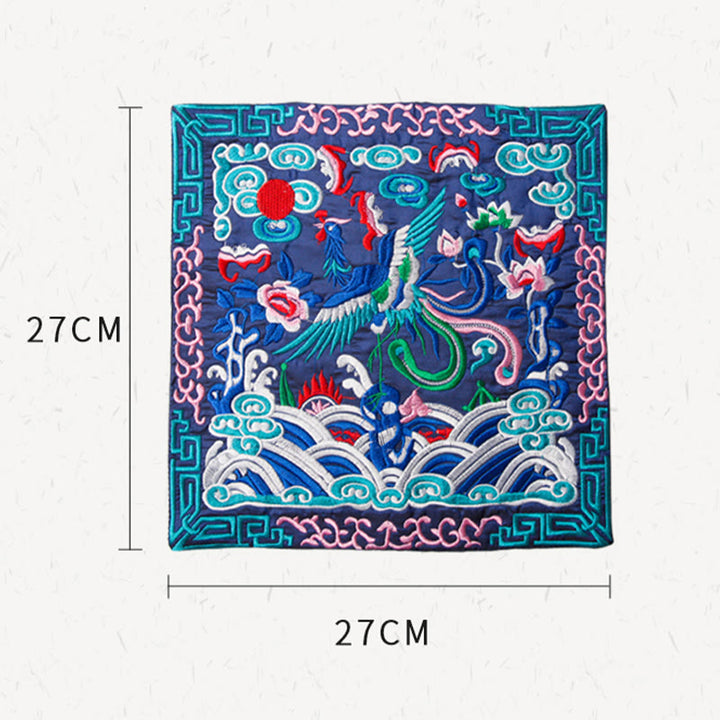 Dessous de Buddha Stones Phoenix Dragon Kirin Dessous de verre pour tasse à thé Dessous de verre Kung Fu