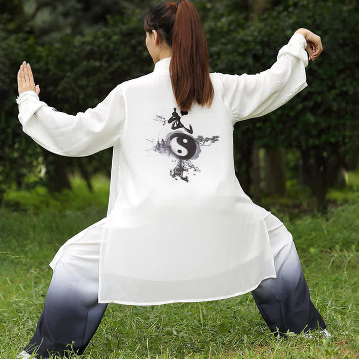 Buddha Stones 3 pièces Yin Yang arbre Tai Chi spirituel Zen pratique méditation prière uniforme ensemble de vêtements unisexe - image 3