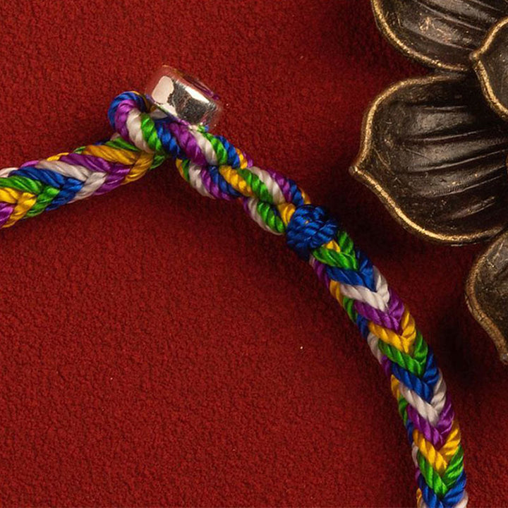Bracelet porte-bonheur multicolore Buddha Stones "Que tout se passe comme tu le souhaites"