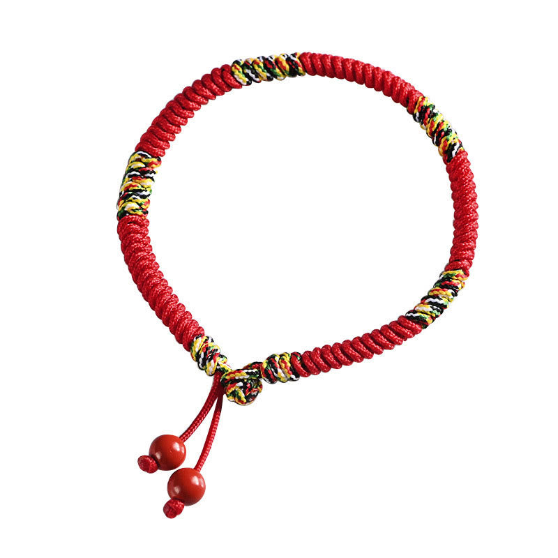 Bracelet porte-bonheur avec nœud en cinq couleurs King Kong