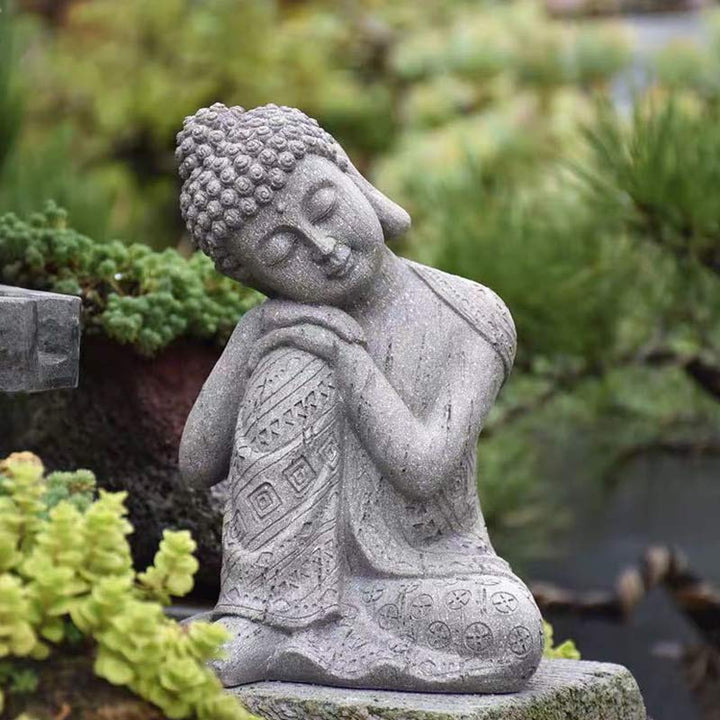 Buddha Stones Méditation tibétaine Bouddha Bénédiction Compassion Sérénité Décoration de la maison - Bouddha endormi - image 0