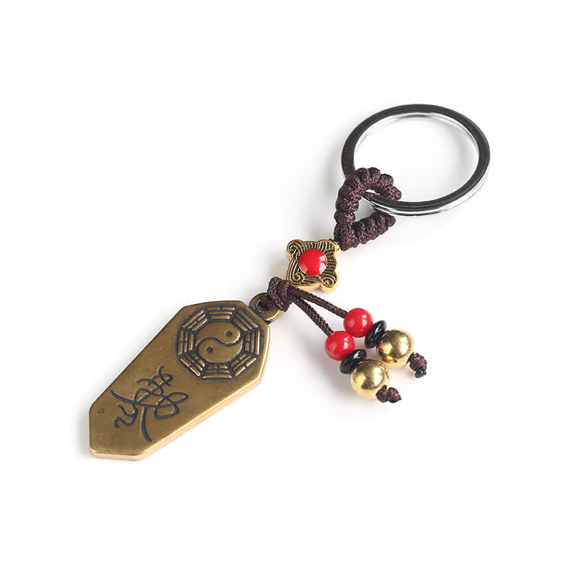 Porte-clés Feng Shui Bagua Yin Yang Balance Paix