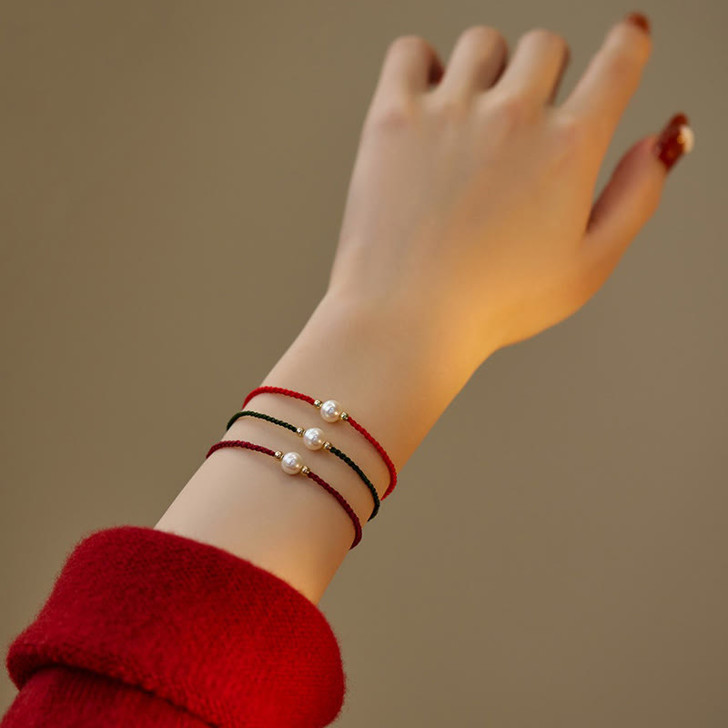 Bracelet tressé en Buddha Stones
