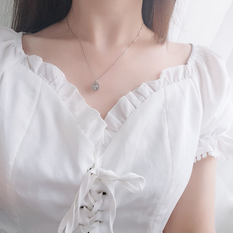 Buddha Stones pendentif rotatif en argent sterling 925 avec pierres de lune et planète d'amour - image 4