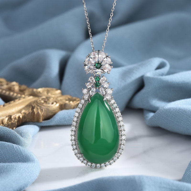 Collier Harmonie en Jade Cyan