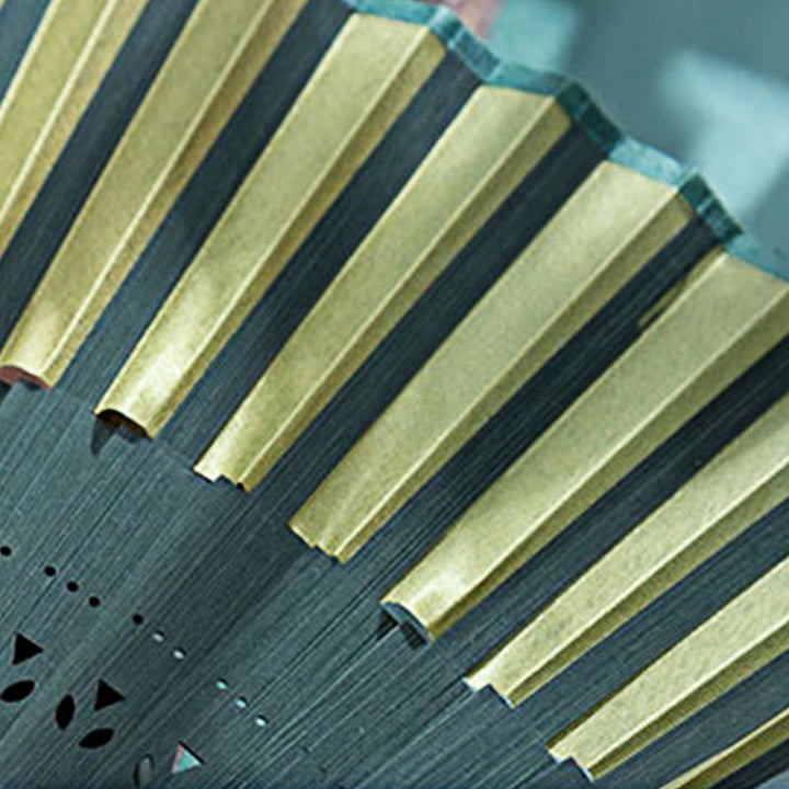 Éventail pliable en bambou à dégradé de Buddha Stones