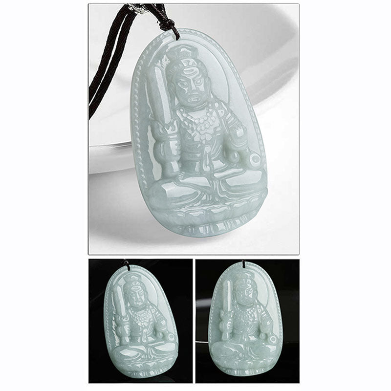 Collier pendentif en jade avec Buddha Stones et zodiaque chinois - image 16