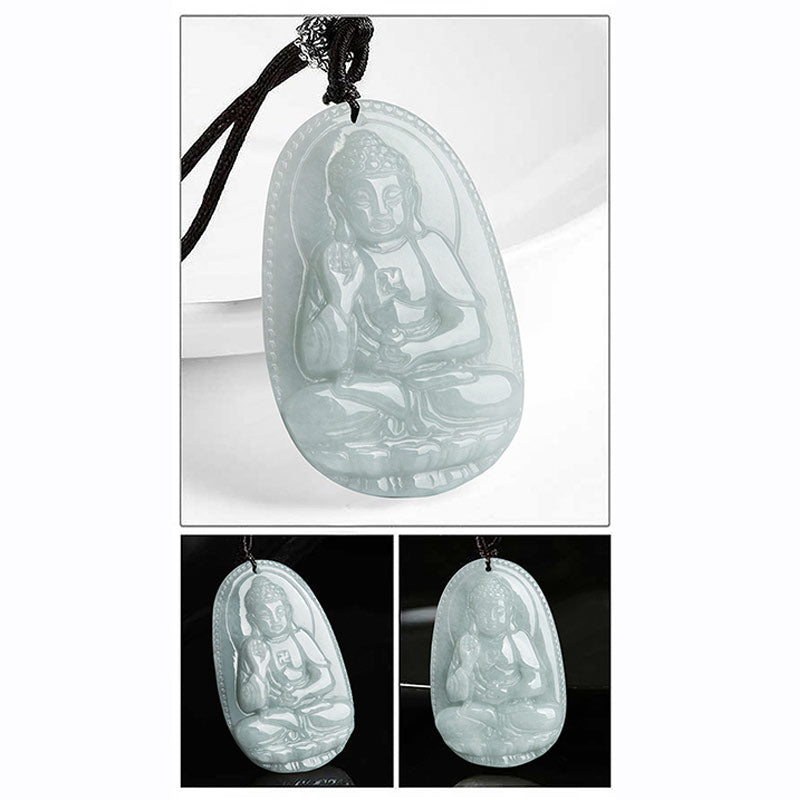 Collier pendentif en jade avec Buddha Stones et zodiaque chinois - image 20