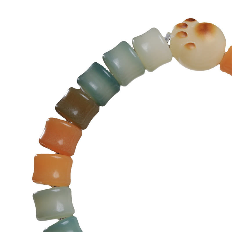 Bracelet de sagesse en forme de patte de chat avec graines de Bodhi colorées et Buddha Stones - image 7