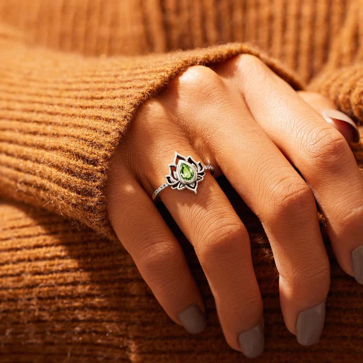 Bague de protection en argent sterling Buddha Stones et zircone - image 9