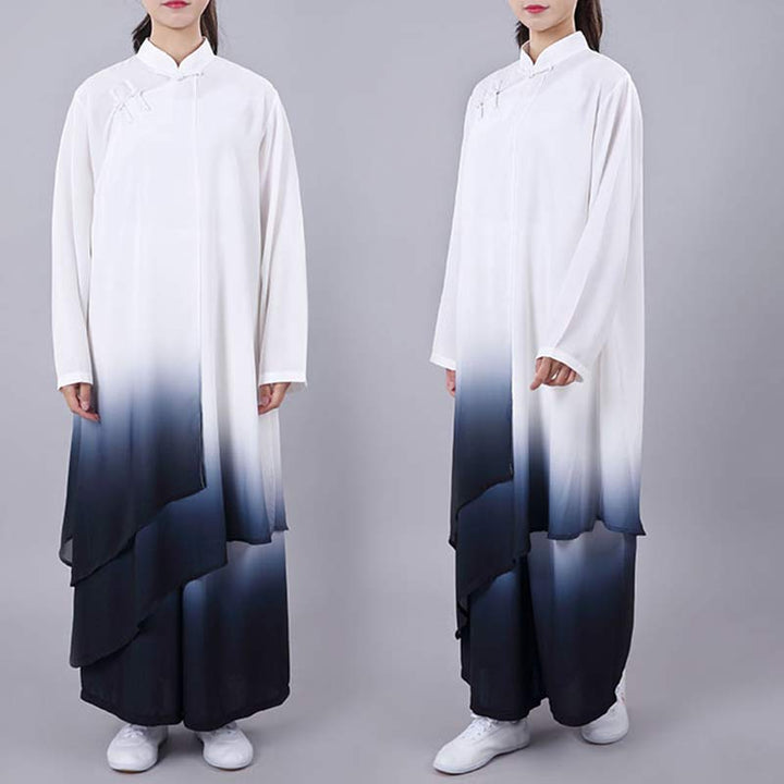 Ensemble de vêtements unisexe avec peinture dégradée de Buddha Stones , méditation, prière, spirituel, zen, tai-chi, qigong