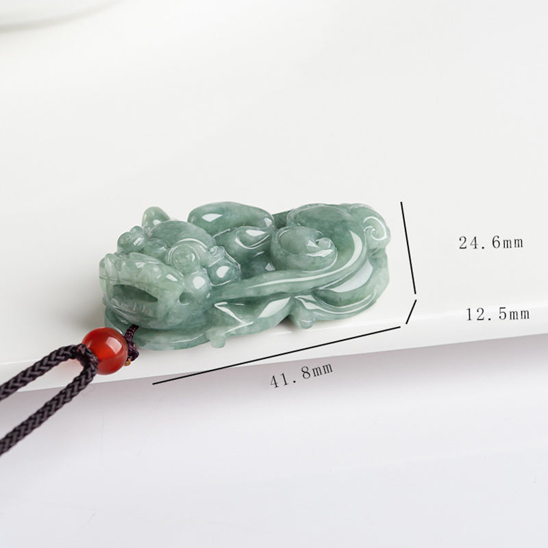 Collier pendentif en jade PiXiu avec Buddha Stones pour la richesse et la chance - image 10