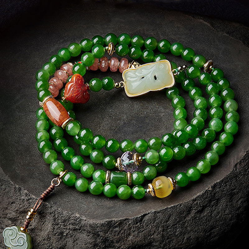 Bracelet Mala Buddha Stones