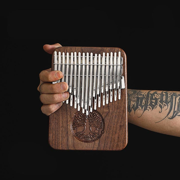 Piano à pouce Kalimba 34 touches avec motif arbre de vie, piano à doigts portable Marimba