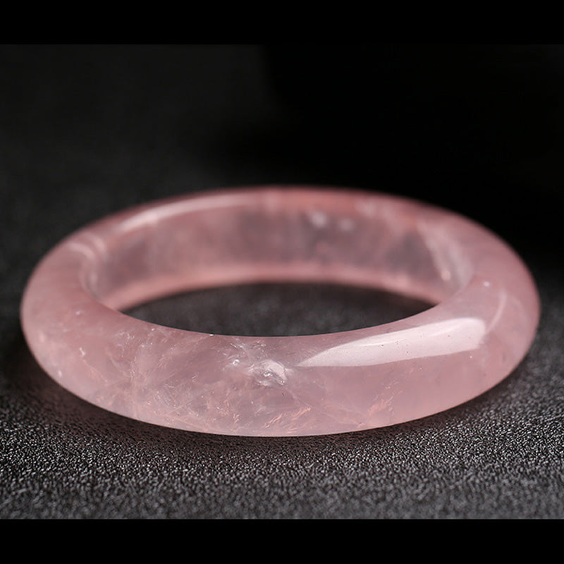 Bracelet de soins et d'amour en quartz rose naturel Buddha Stones