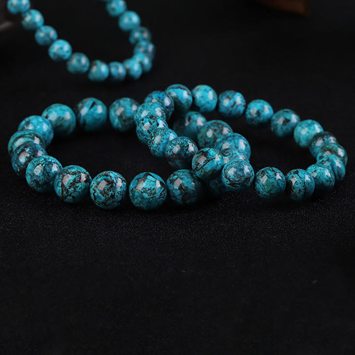 Bracelet force et courage en pierre naturelle de phénix Buddha Stones