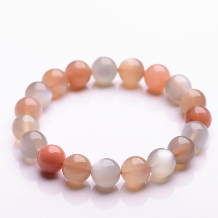 Bracelet de richesse positif en pierre de lune naturelle