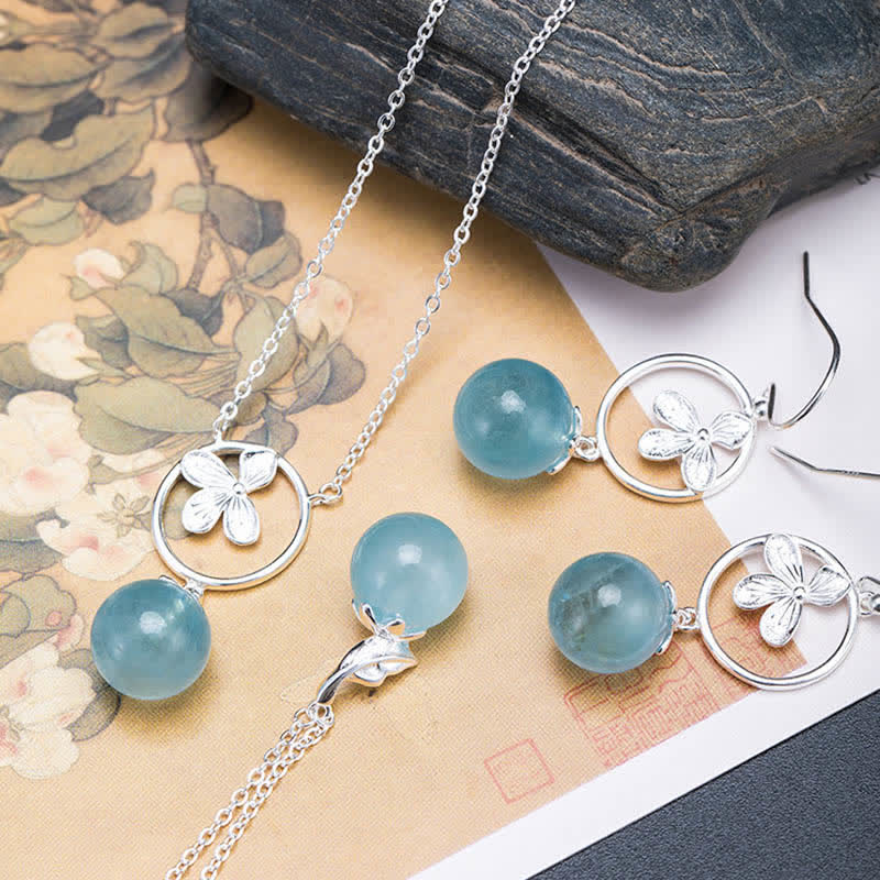 Buddha Stones et aigue-marine naturelle