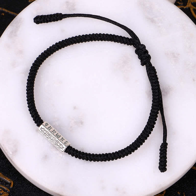 Bracelet en fil rouge Buddha Stones Om Mani Padme Hum et protection de la chance
