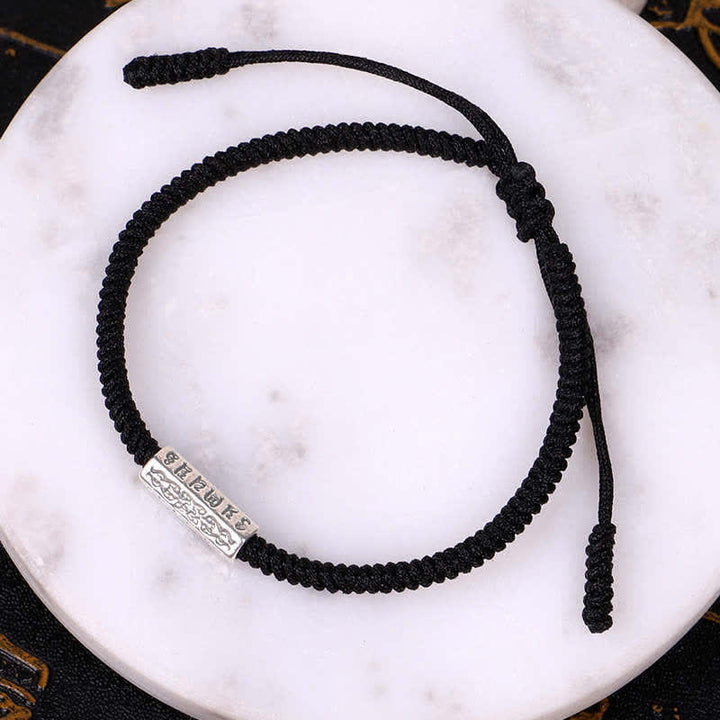 Bracelet en fil rouge Buddha Stones Om Mani Padme Hum et protection de la chance