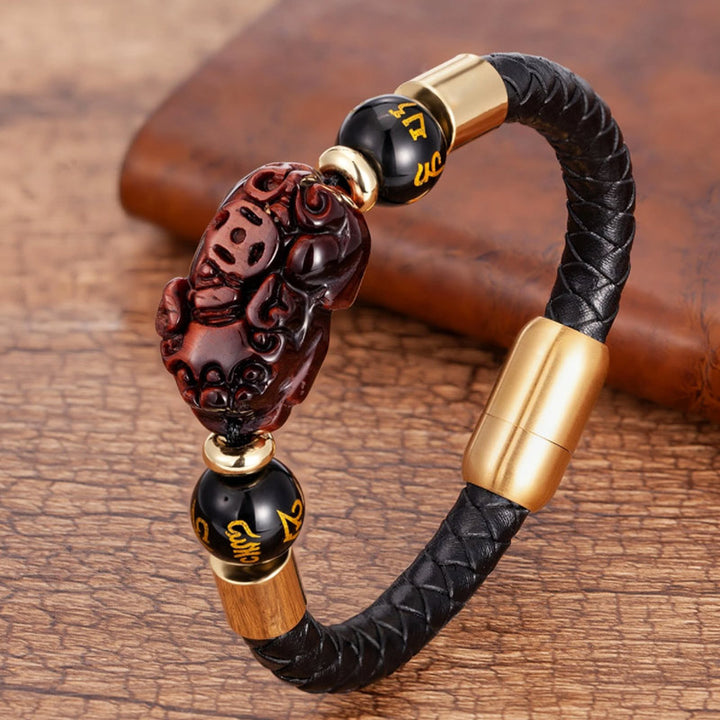 Bracelet Feng Shui Oeil de Tigre Pixiu