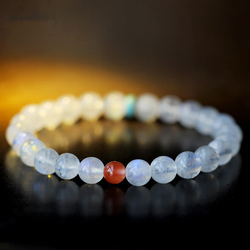 Bracelet de guérison positive et apaisante en pierre de lune
